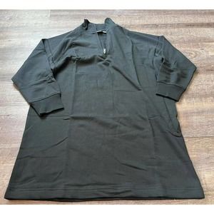 Gap Mens 1/4 Zip Pullover Sweater Size Large Long Sleeve Black N6